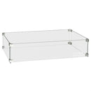 Easyfires Glasombouw 78 x 30 cm Zilver