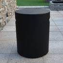 Gasfles cover Modeno rond - betonlook zwart