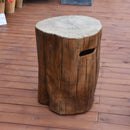 Gasfles cover Elementi boomstam - houtlook bruin