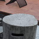 Gasfles cover Elementi boomstam - houtlook grijs