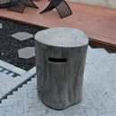 Gasfles cover Elementi boomstam - houtlook grijs