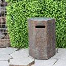 Gasfles cover Elementi - Gemaakt van vezelversterkt beton met basalt natuursteenlook