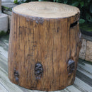 Gasfles cover voor Elementi boomstam - Cover voor 5kg gasfles houtlook bruin