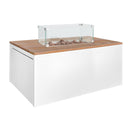 Easyfires Cube Vuurtafel Rechthoek - Wit