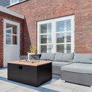 Easyfires Cube Vuurtafel Vierkant - Zwart