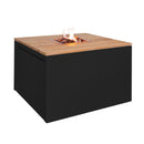 Easyfires Cube Vuurtafel Vierkant - Zwart