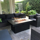 Easyfires Milano Vuurtafel Rechthoek - Wit / Zwart