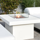 Easyfires Milano Vuurtafel Vierkant - Wit / Zwart