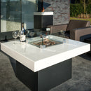 Easyfires Milano Vuurtafel Vierkant - Wit / Zwart