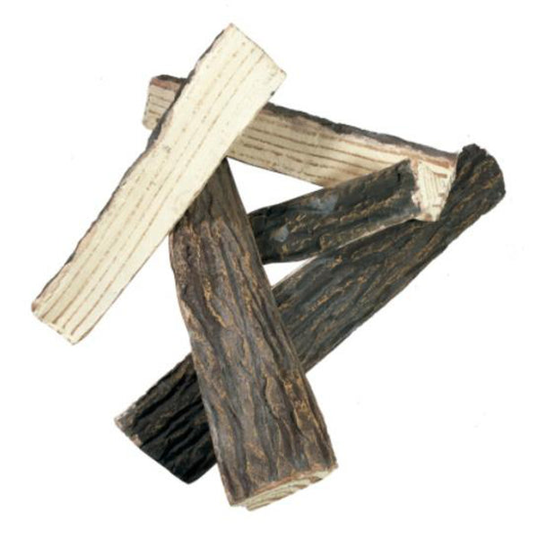 Elementi | Keramisch brandhout met een gespleten houtlook