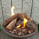 Elementi | Keramisch brandhout met een herfst houtlook