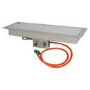 Inbouwbrander EasyFires VOORDEELSET rechthoek 76x26 cm zilver