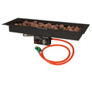 Inbouwbrander EasyFires VOORDEELSET rechthoek 76x26 cm zwart