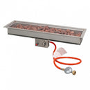 Easyfires Inbouwbrander 95 x 26 cm Zilver