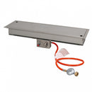 Easyfires Inbouwbrander 95 x 26 cm Zilver