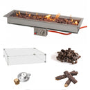 Easyfires Inbouwbrander 95 x 26 cm Zilver