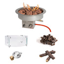 Inbouwbrander EasyFires VOORDEELSET rond Ø 40cm zilver