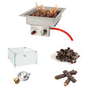 Easyfires Inbouwbrander 30 x 30 cm Zilver