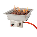 Inbouwbrander EasyFires VOORDEELSET vierkant 30x30 cm zilver