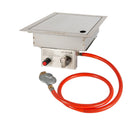 Inbouwbrander EasyFires VOORDEELSET vierkant 30x30 cm zilver