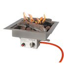 Inbouwbrander EasyFires VOORDEELSET vierkant 40x40 cm zilver