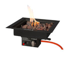Inbouwbrander EasyFires VOORDEELSET vierkant 40x40 cm zwart