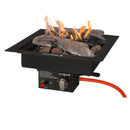 Inbouwbrander EasyFires VOORDEELSET vierkant 40x40 cm zwart