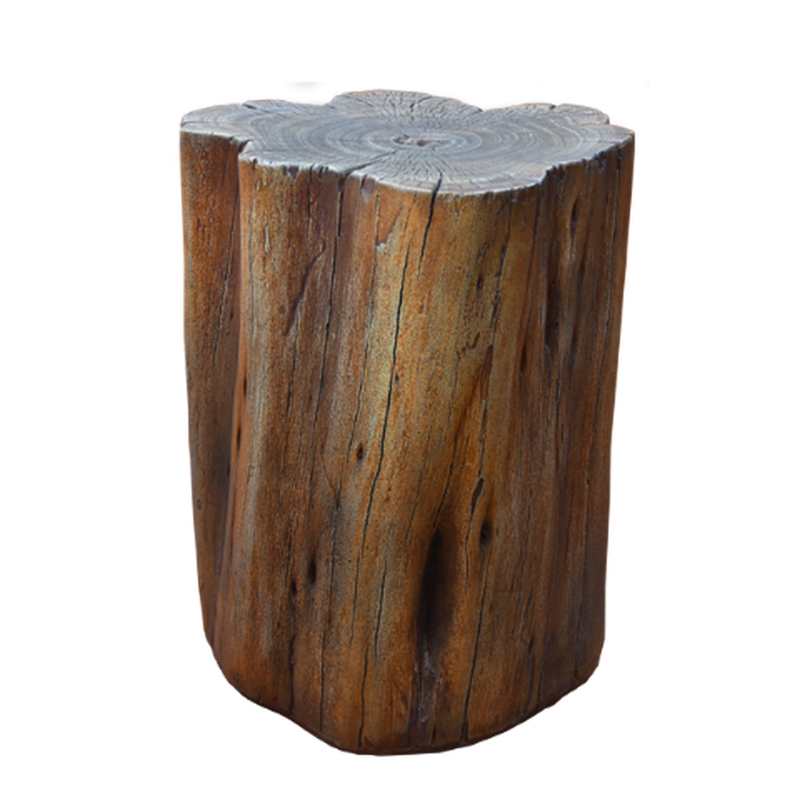 Kruk Elementi Boomstam - Vezelversterkt beton met een bruine houtlook