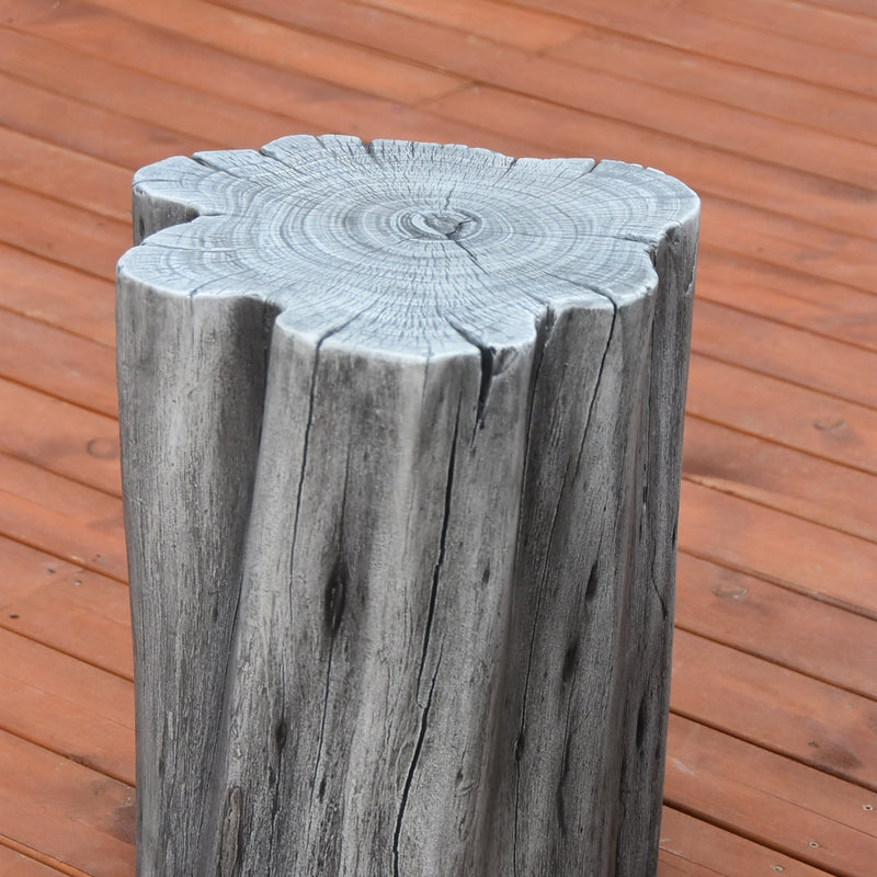 Kruk Elementi Boomstam - Vezelversterkt beton met een grijze houtlook