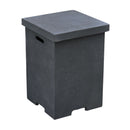 Elementi Gasfles Cover Betonlook Donkergrijs