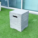 Modeno Gasfles Cover Grijs Houtlook