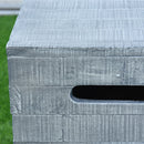 Modeno Gasfles Cover Grijs Houtlook