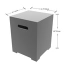 Modeno Gasfles Cover Grijs Vierkant