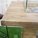 Statafel met gashaard Rova Bar Elementi - Statafel vezelversterkt beton met houtlook