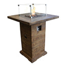 Statafel met gashaard Rova Bar Elementi - Statafel vezelversterkt beton met houtlook