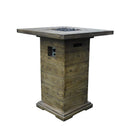 Statafel met gashaard Rova Bar Elementi - Statafel vezelversterkt beton met houtlook