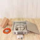 Elementi Inbouwbrander 52 x 52 cm Zilver