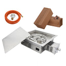 Elementi Inbouwbrander 52 x 52 cm Zilver