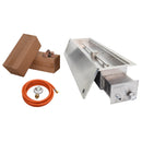 Elementi Inbouwbrander 105 x 29 cm Zilver