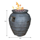 Terrashaard Katla Zwart Modeno - Gashaard gemaakt van vezelversterkt beton