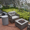 Vuurtafel Ridgefield Modeno - Gashaard vezelversterkt beton met hoogwaardige betonlook